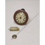 19th C. mahogany Postmans clock.