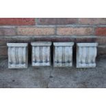 Set of four composition corbels.