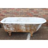 19th C. cast iron bath.