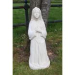 Figurine of St Bernadette .