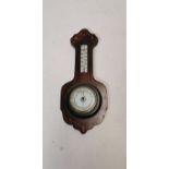 Edwardian inlaid rosewood barometer.