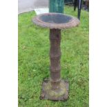 Cast iron bird bath.