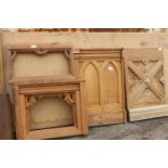 Collection of four 19th C. oak panels.