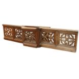 Selection of 19th C. oak railing.