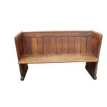 19th C. oak bench.