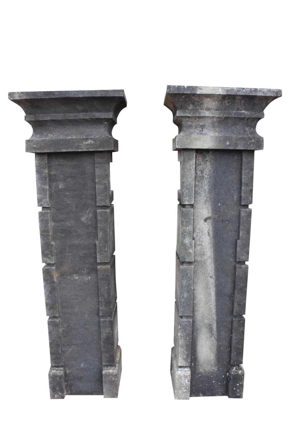 Pair of resin pillars.