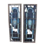 Pair of 19th C. cast iron windows.