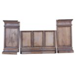 Three 19th C. oak panels.