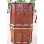 Early 20th C. pitched pine pulpit.