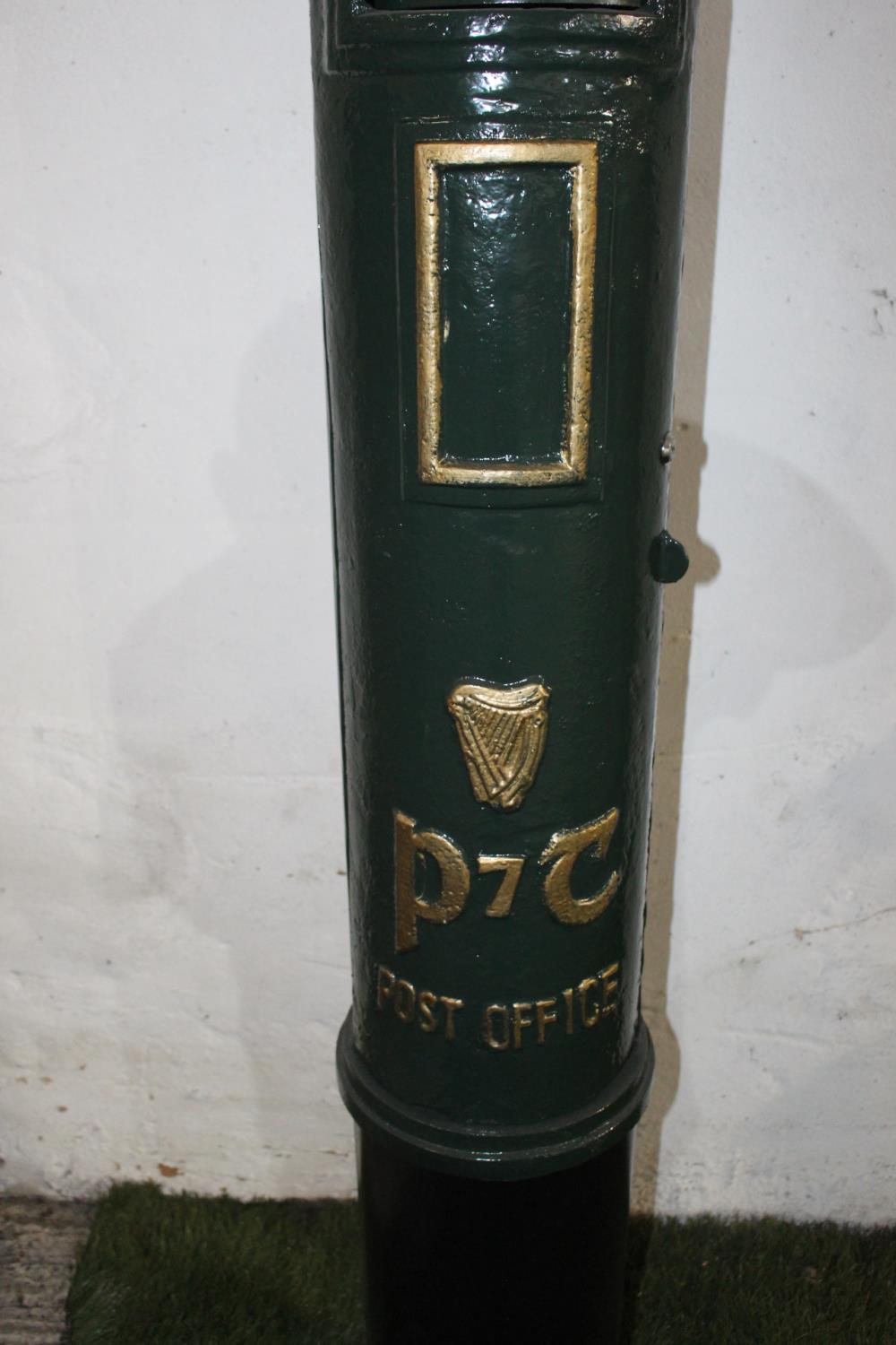 Cast iron Irish pillar post box. - Image 2 of 2