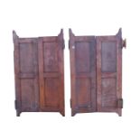 Two pairs of saloon swing doors.