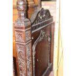 19th C. carved mahogany divider.