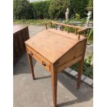 18th C. pine clerks desk.