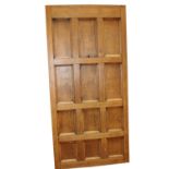 19th C. oak twelve panelled door.