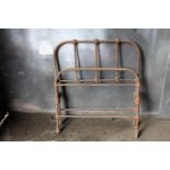 Early 20th C. iron bed.