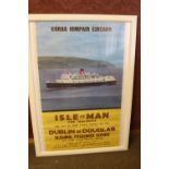 Unusual Isle of Man travel advertising poster.