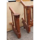 Selection of five 19th C. oak posts, handrailing and stair railing.