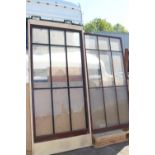 Pair of glazed sliding doors.