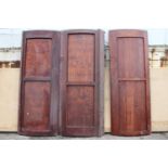 Set of three 19th C. mahogany doors.