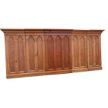 19th C. oak arched panel.