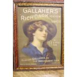 Gallaher's Rich Dark Honeydew Tobacco framed advertising print.