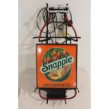 Unusual neon Snapple advertising sign.