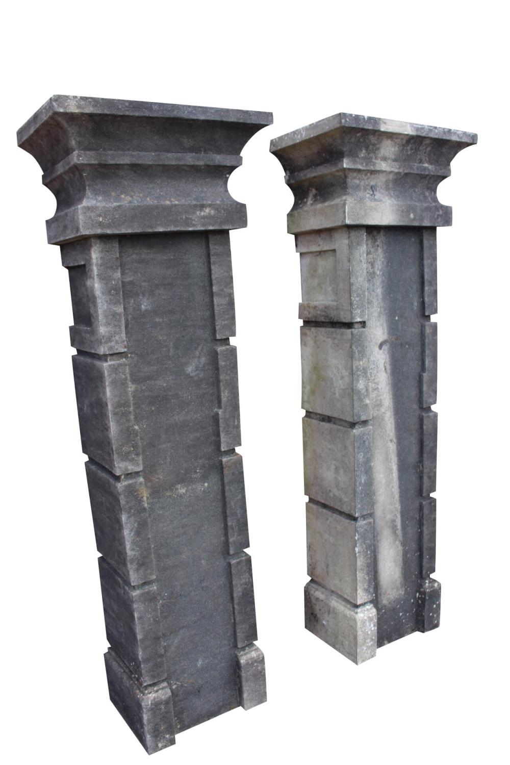 Pair of resin pillars. - Image 2 of 2