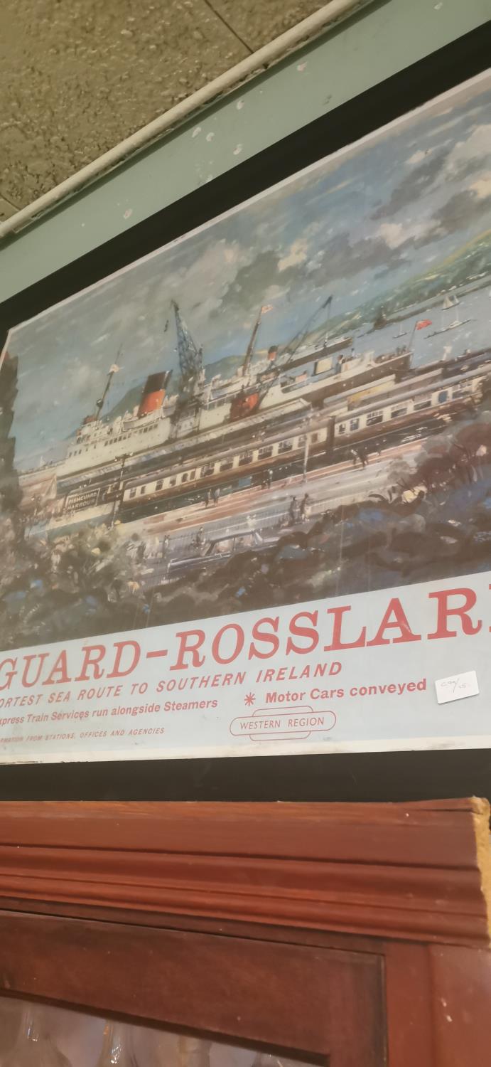 Fishguard to Rosslare Travel advertising print. - Image 2 of 2