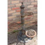 Cast iron garden pot stand.