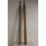 Pair of early 20th C. surveyors measuring sticks.