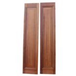 Pair of 19th C. mahogany panels.