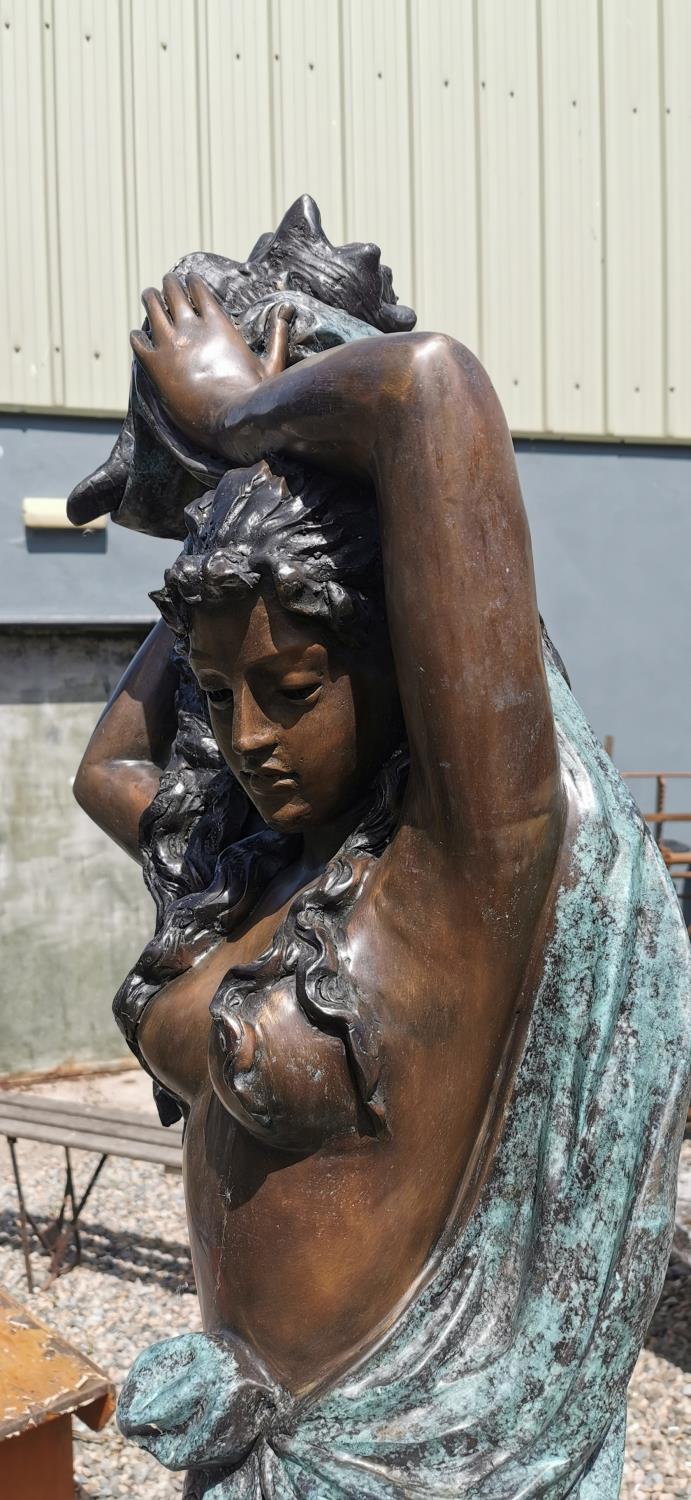 Bronze fountain in the form of a lady. - Image 2 of 4