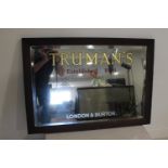 Truman's London & Burton framed advertising mirror.