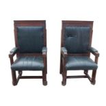 Pair of William IV upholstered chairs.