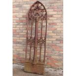 19th C. cast iron Gothic windows.