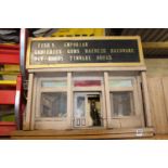 Hand made wooden scaled model of a American Store .