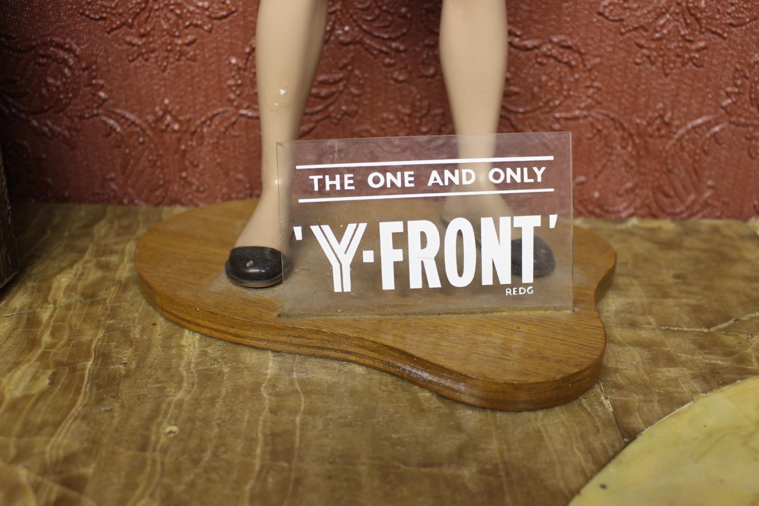 Rare original The One and Only 'Y-FRONT' advertising figure. - Bild 2 aus 2