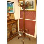 Victorian bentwood hat and coat stand.