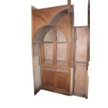 Pair of 19th C. oak architectural arches.