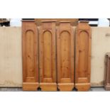 Four 19th C. pine arched dividers.