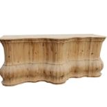 Decorative pine bar counter.