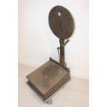 Early 20th C. cast iron and brass sack scales.