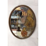 Don't Be Vague Ask For Haig pictorial advertising mirror.