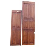 Two early 20th C. carved mahogany panels.