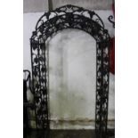 Decorative cast iron garden arch.