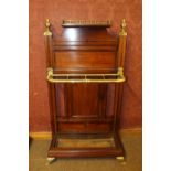 Rare Edwardian mahogany and brass Shoolbred & Co. London stick stand.