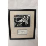 Framed Maureen O'Hara signed picture.