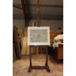 Early 20th C. oak artist easel.