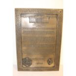 1916 Easter Rising proclamation plaque.