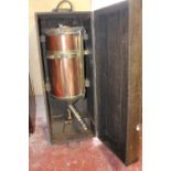 Brass and copper dispenser.